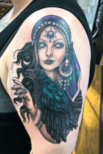 Custom Gypsy woman designed and tattooed by Danie Carter
