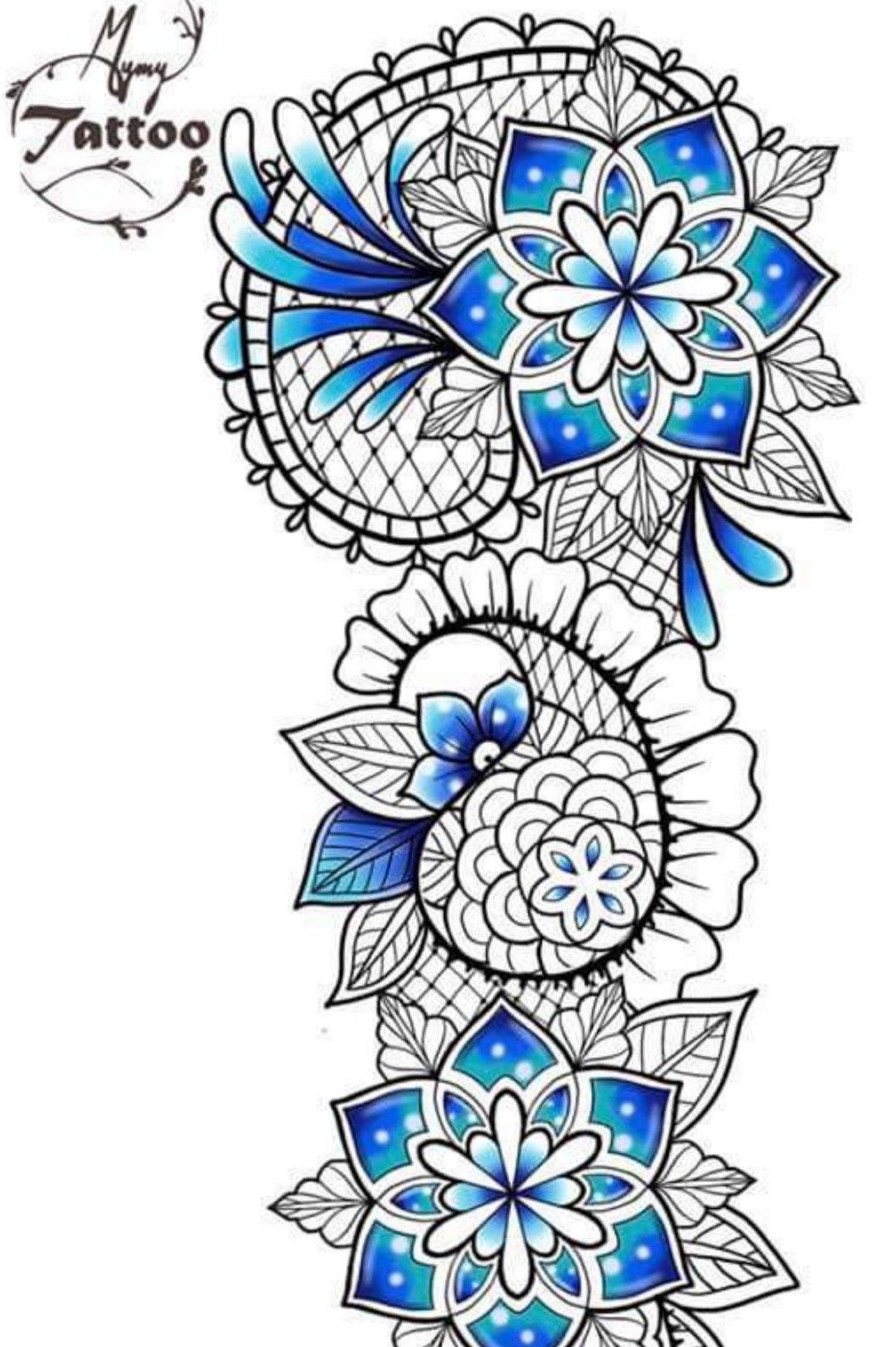 Geometric Drawing Mandala Tattoo Stock Photo, Picture and Royalty Free  Image. Image 160796688.
