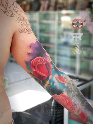 WORKAHOLINKS TATTOOUnit 6 Anonas Complex Anonas Rd. Q. C.For inquiries pm or txt to 09173580265.WIP mix oriental sleeve. Supplies from #tattoosupershop #metallicagun.Thanks to #kushsmokewear.Inks from#RadiantColorsInk#RADIANTCOLORSINK#RadiantColorsCrew#MyFavoriteWhite#tattooartmagazine #tattoomagazine #inkmaster #inkmag #inkmagazine#HelloDarknessMyOldFriend #RadiantRealBlack #MyFavoriteBlack#originaldesign #tattooartistinqc #tattooartistinmanila #tattooshopinquezoncity #tattooshopinqc #tattooshopinmanilaGood morning. 