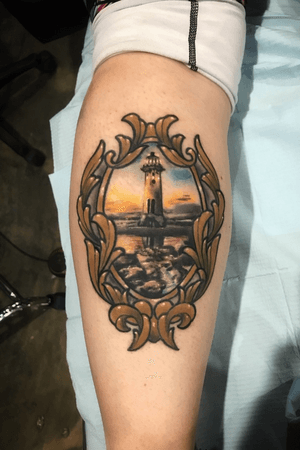 Neotradition/color realism mashup i did of a lighthouse.
