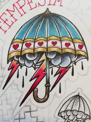 #umbrellastormy #traditonalumbrellatattoo #umbrellatattoosketchdraw #TattooSketchdraw 