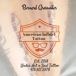 American Infidel TattooLocated in northeast ohio, come get a tattoo today!