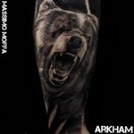 Bear!! Detail Healed project full leg #tattooart #beartattoo #blackandgrey #cheyennetattooequipment #Tattoodo #arkhamtattooart #massimomoffa  
