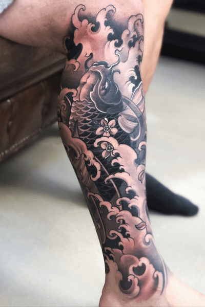 koi half sleeve tattoos for men