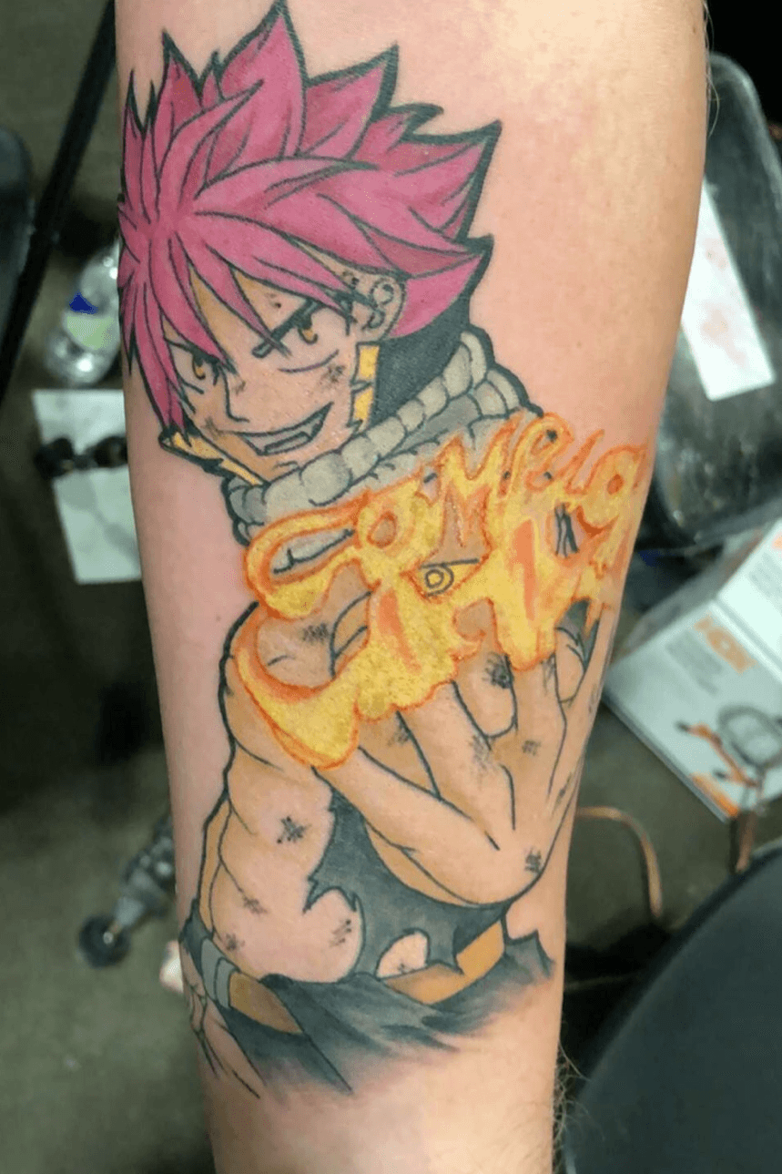 Tattoo  tattoo of Natsu in Fairy Tail  Spotern