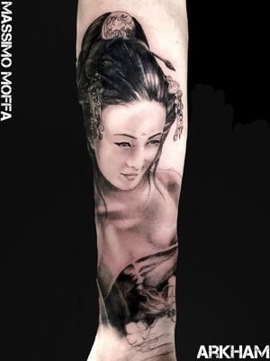 Geisha!!#Geisha #tattooart #blackandgreytattoo #realistic #ink #tattoo #inked #orientaltattoo 