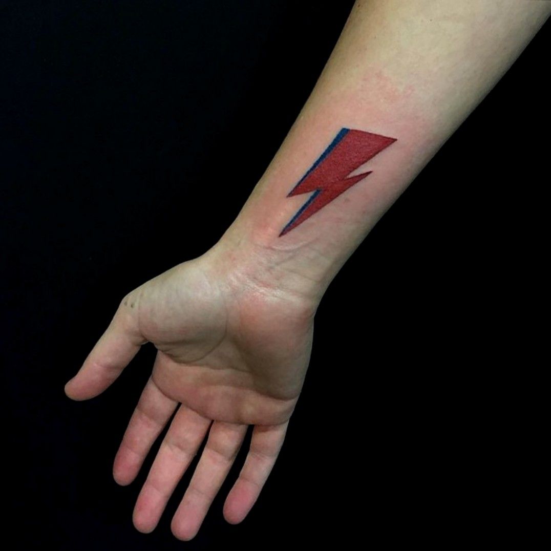 david bowie tattoo lightning