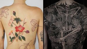 Tattoo on the left by Jess Chen and tattoo on the right by Gara Tattooer #JessChen #GaraTattooer #favoritetattoos #favorites #best #besttattoos