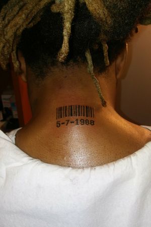 Barcode Tattoo design