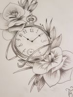 #clock #clockwork #flowers #sketch #sketchstyle #drawings 
