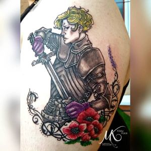 Brienne of Tarth - Juego de Tronos- Brazo@pure.stratus@madrid_tatuadoresyanilladores#tatuaje #tattoo #tattooed #ink #tinta #color #brienneoftarth #brienne #gameofthrones #gameofthronestattoo #juegodetronos #inked #gameofthroneslovers #charactertattoo #warrior #flowers #handtattoo #gwendolinechristie @gwendolineuniverse #brienneoftarthtattoo #tnpmadrid #hbo #winteriscoming  #got #georgerrmartin