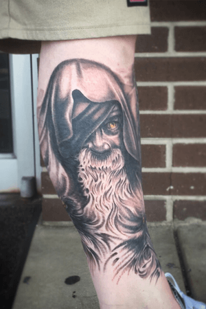 Odin black and grey realistic. 