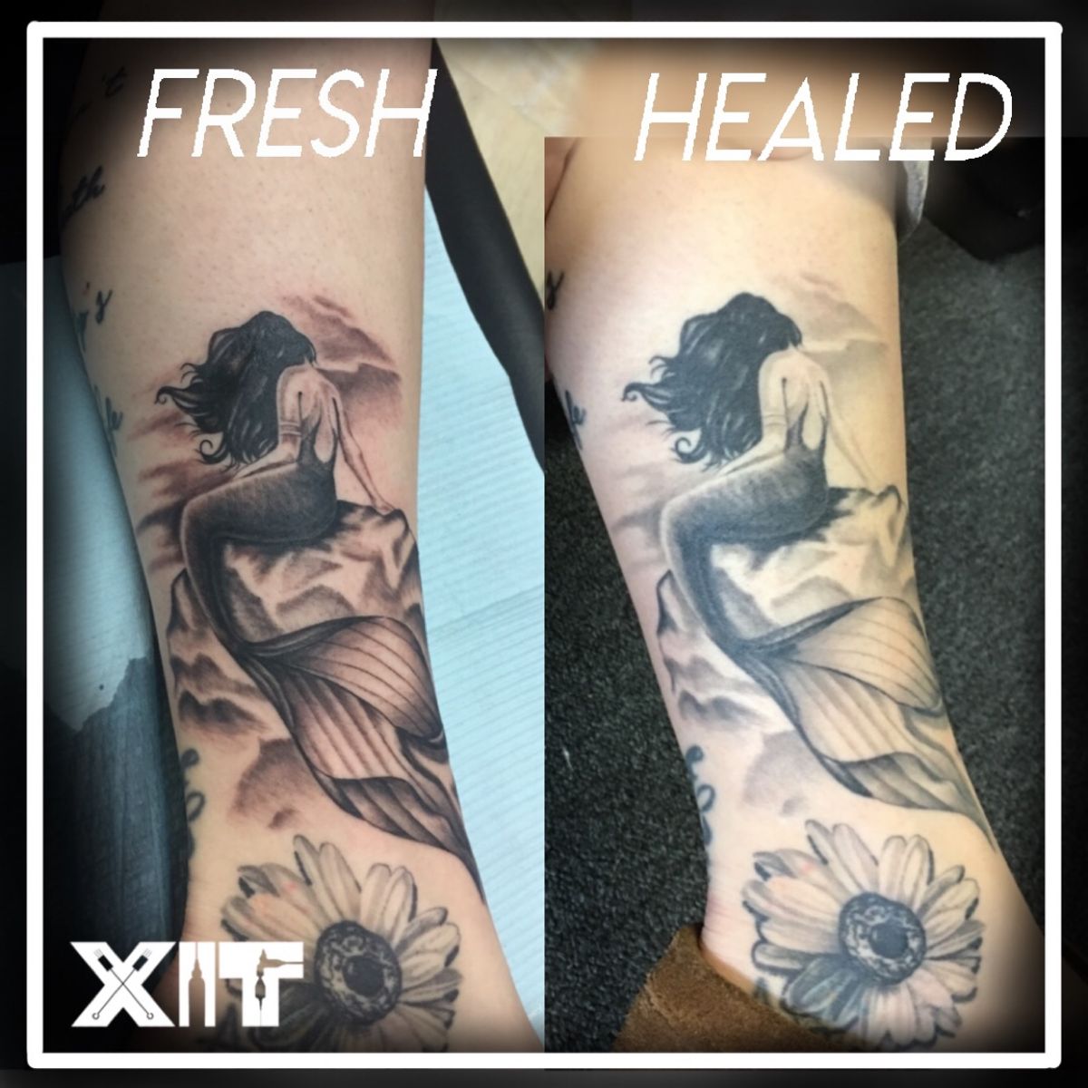 Tattoo uploaded by Kory Strickland • Fresh vs. healed comparison of