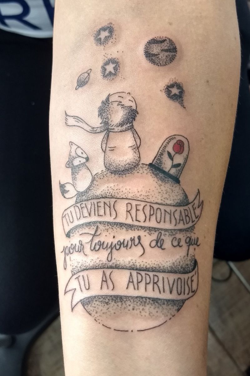 Tattoo Uploaded By Fabioosanttos77 Pequeno Principe Tu Te Tornas Eternamente Responsavel Por Aquilo Que Cativas Tattoodo