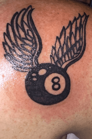 #8balltattoo #wings #beginner #TattoosByDan