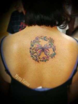 #colorful #colortattoo #colorstattoo #butterflytattoo #butterfly #floral #floraltattoo #tattoo #tattoos #girlytattoo #girlytattooart 