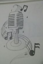 Old school microphone I drew for a friend 