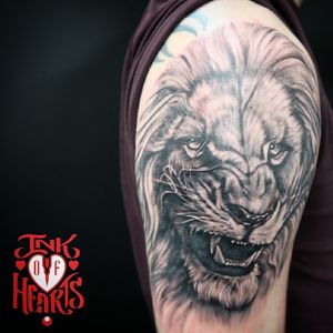 King of beasts ♤#Tattoo #Tattoos #TattooArtist #LionTattoo #Lion #Halloween #IOH #LondonInk #IntenzeInk