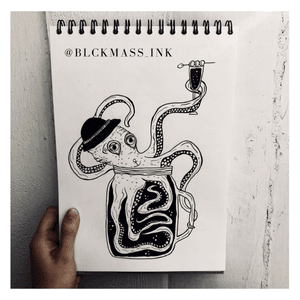 #mydesign #blackandgrey #octopus 