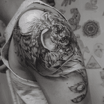 Phoenix bird vs tiger. #phoenix #tiger #tattooart #Tattoodo 