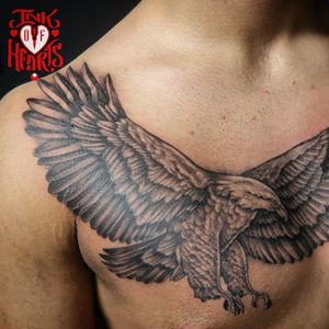 From a birds eye view ♧ #IOH #InkOfHearts #InkOfHeartsTattoos #Tattoo #Art #Lifestyle #Sleeve #SleeveTattoo #Eagle #EagleTattoo #SimonSaysInk #TattooArtist #TattooArt #TattooShop #Bird #BirdTattoo #AmericanEagle #IntenzeInk