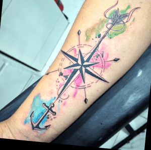 •LEON•#tattoo #tatuajes #ink #inked #compass #caracas #venezuela #blackandgrey #realism #realismtattoo #rose #watercolor #ancla #art #sleevetattoo 
