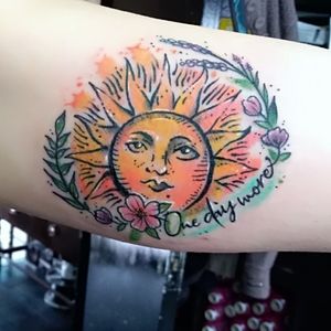 By Klaudia Tatuaz @Hell To Pay Tattoo Studio (London, UK) #onedaymore #upperarmtattoo #KlaudiaTatuaz #helltopaytattoo