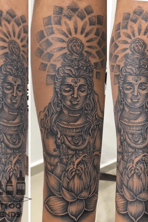 Lord shiva tattoo , orignally designed and done at TATTOO TRENDS bangalore