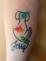 #dog #dogtattoos #watercolor #colortattoo 