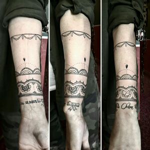 Mandala line tattoo