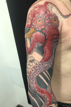 #Oriental #octopus #Brasil #Tattoo