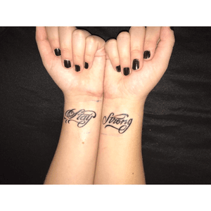 My wrist tattoos were my very first ones. When I was 11, I was diagnosed with clinical depression and anxiety. I dealt with self harm, and suicidal thoughts for years. When I turned 18, I wanted a constant reminder for myself that could never be erased. I wanted to turn what once  was a source of pain to something beautiful, and that’s what I did.