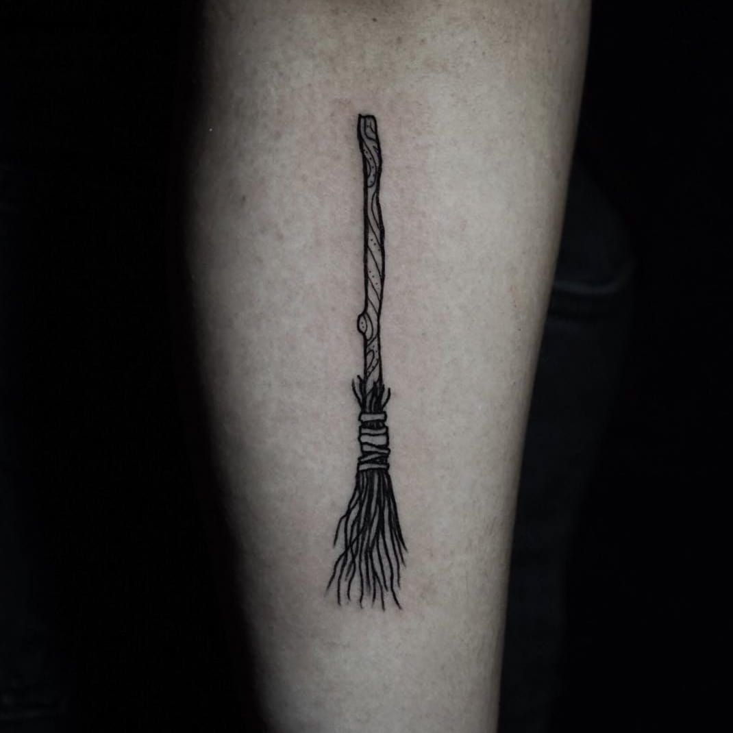 Sasha Wren Tattoos on Twitter Thank you so much Nicole for grabbing this  wheat broom from my flash CONTAINS GLUTEN    tattoos tattoo  ladytattooers ladytattooer philly phillytattoo broom witch witchcraft  