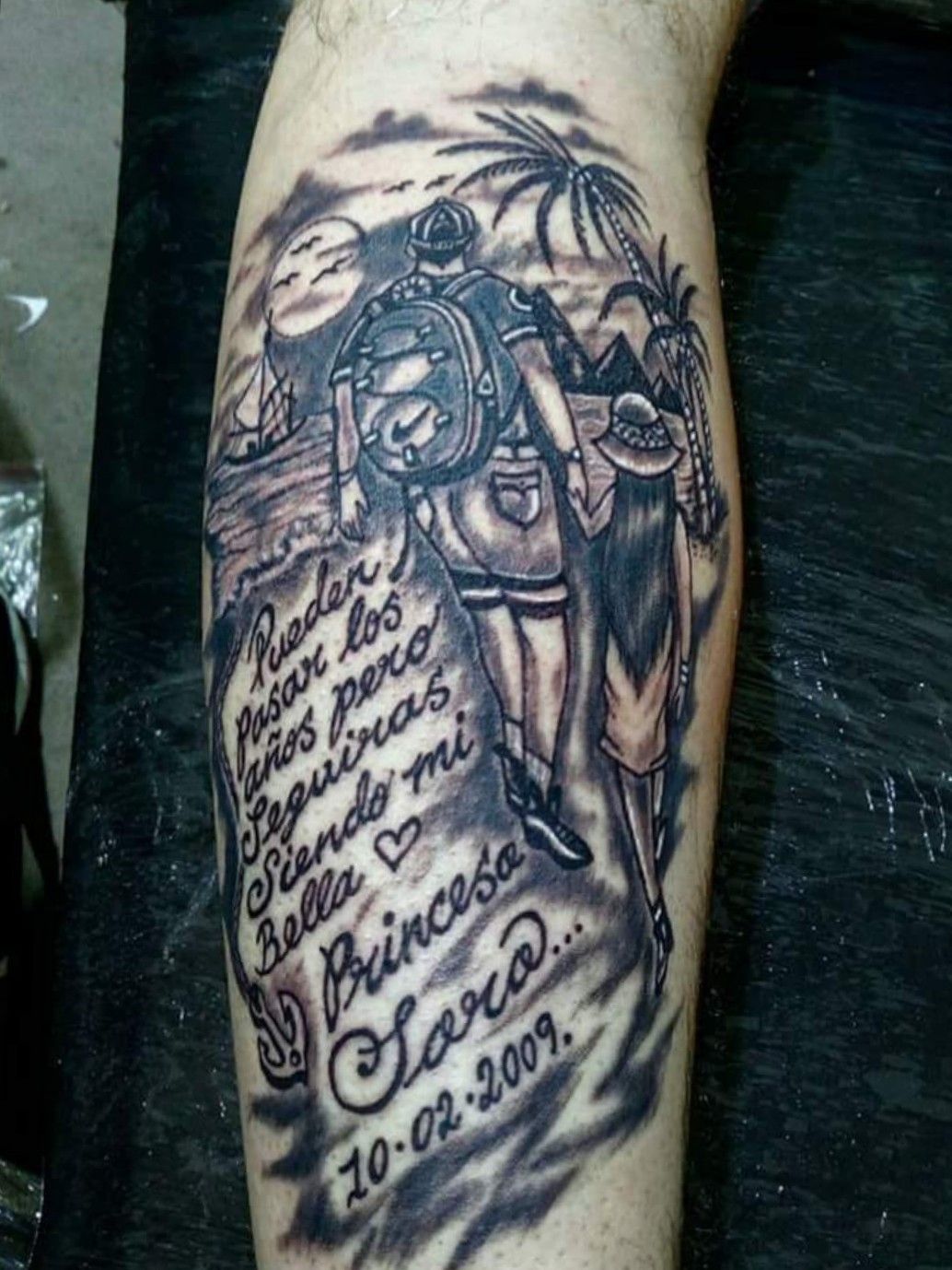 Tattoo uploaded by Alex Tattoo • Frase padre e hija • Tattoodo