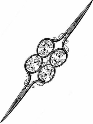 #scissors  #ornaments #blackAndWhite #ilustration #floral