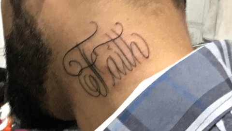 Sparsh Tattoo Studio wardha  Love faith hope symbol tattoo on neck tattooed  by sumit leader at sparsh tattoo wardha cont 7719914550  Facebook