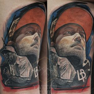 Fred Durst. Color realistic tattoo 