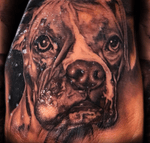 #memorial #pup portrait I did last night, thanks @fernayoya HMU, I’ll hoook you up on animal portraits! #ink #inked #oneove #losangeles #artist #stencilanchored #tattoodo Thanks for looking #juliustattooer