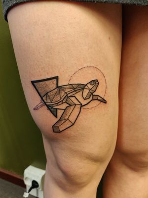 Cosmic turtle tattoo