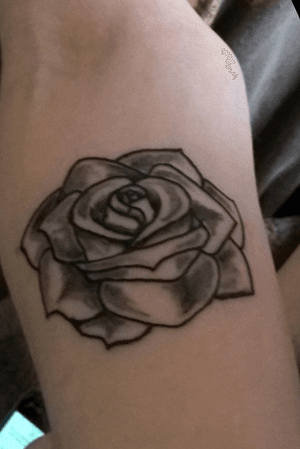 #rose #beginner #blackandgrey #TattoosByDan