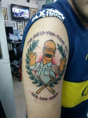 #Simpsonstattoos #Homero 