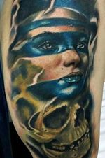 Colored Realism Tattoo Portrait