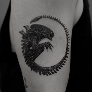 Alien Art Tattoo