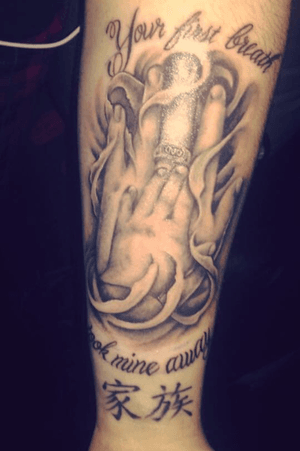 First bigger tattoo ive gotten. #family #hands #father #Fathertattoo 