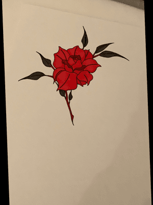 neo traditional rose
