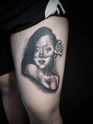 Black n grey Portrait Tattoo
