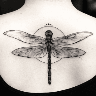 A veces, los tatuajes pueden parecer simples, pero a quién le importa, la importancia es lo que significa para ti.  #dragonfly #dragonflytattoo #tattoolove #girlswithtattoos #meaning #sleevetattoo #feather #feathers #nature #artnouveau #tattoooftheday #blackandgrey #blackandgreyt