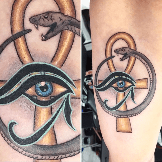 How is Ankh eye of Horus tattoo so tempting tattoo