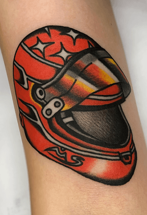 Cutomize F1 racing helmet tattoo