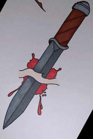 bloody dagger